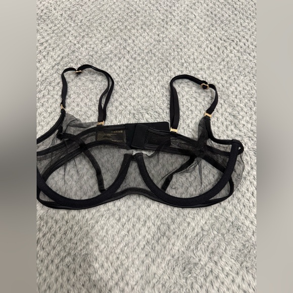 Honey Birdette Other - Honey Birdette Black Mesh Bra